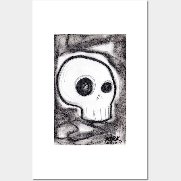 'Expresionist Skull' Wall Art by jerrykirk